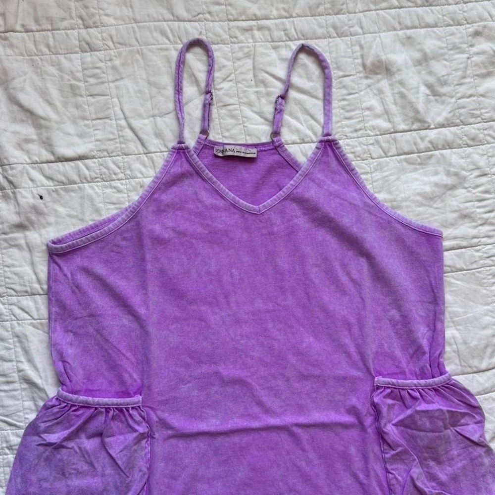 Zenana Outfitters Lavender/Purple Romper with Pockets - Picture 3 of 8